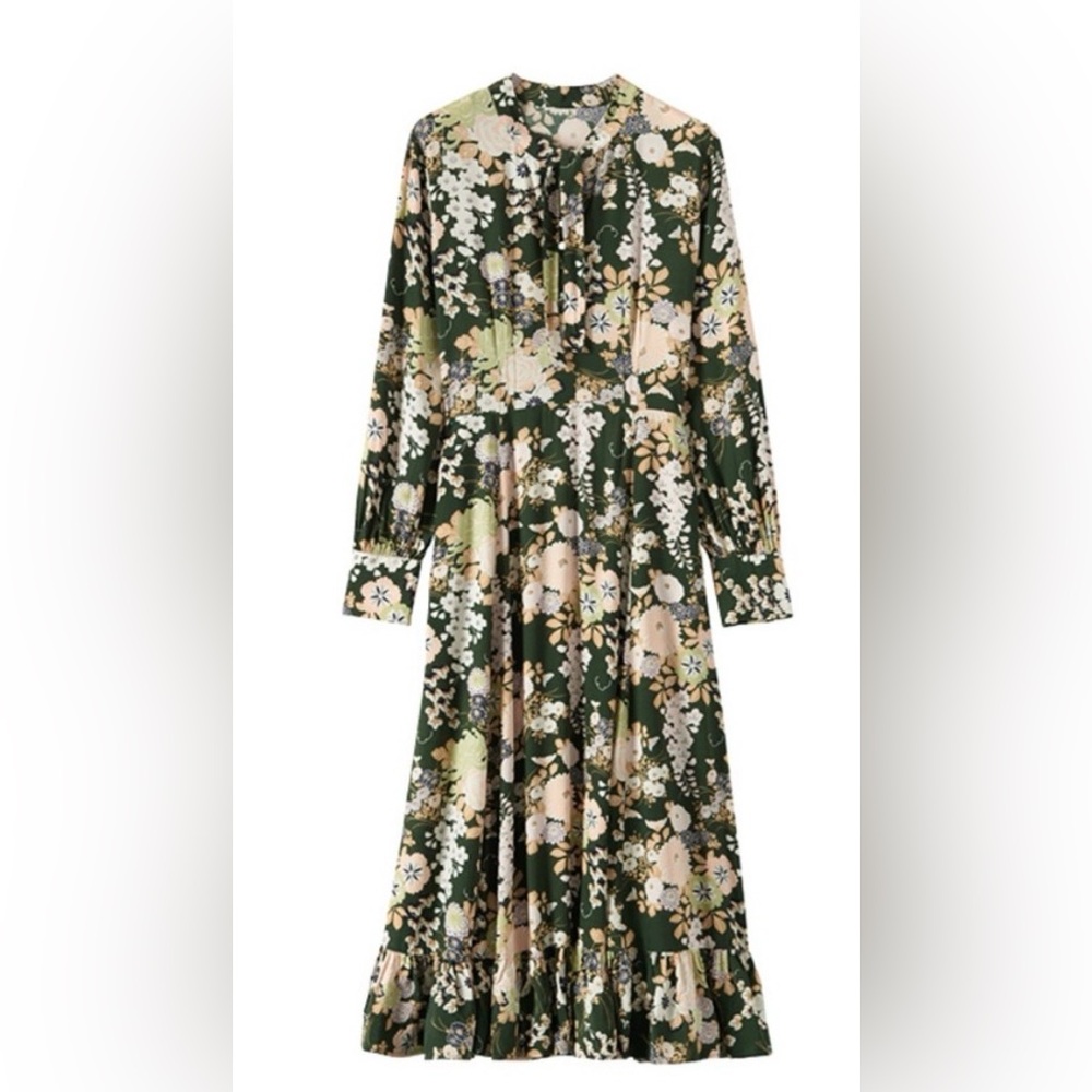 Toast UK Floral Long Sleeve Dress - Picture 2 of 6